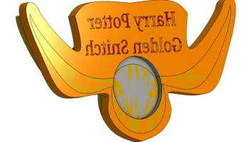 Золотой снитч из Гарри Поттера, магнит на холодильник...... 1