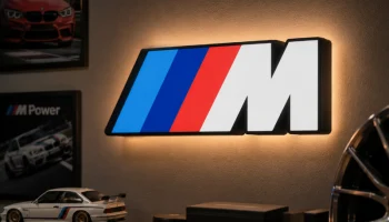 Светодиодный лайтбокс BMW M серии | Многоцветная 3D-печат...