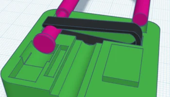 Замок, напечатанный на 100 % в 3D 2