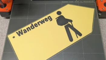 Туристический знак Wanderweg