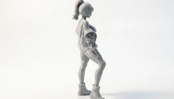 Фигурка спортивной девушки, женский персонаж, 3D-печать 3