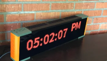 Матричные часы с RGB-подсветкой, таймер и секундомер