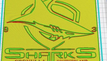 CRONULLA SHARKS CLOCK 3