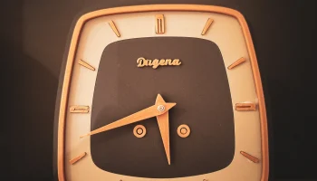 Немецкие каминные часы середины века - "Dugena" 3