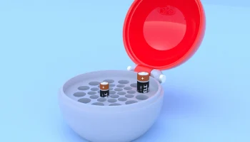 ℗100 Чехол для батарейки Вольторб AA - AAA 3D-печать 1