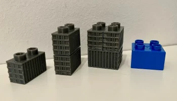Кирпичи грузового контейнера для Lego Duplo (2 размера - ... 1