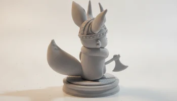 Версия Иви викингов из фигурки покемона для 3D-печати 3
