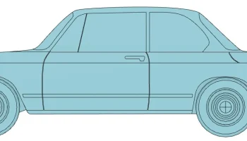 Плоский магнит BMW 2002 г. 1
