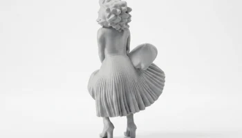 Статуэтка "Застенчивая девушка" Женская фигура для 3D-пе... 4