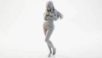 Фигурка девушки аниме, манга, коллекционная 3D-печать