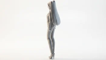 Фигурка ботанистой девушки, женский персонаж, 3D-печать 4