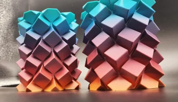 ◇ Спиральные вазы из кубиков сахара V2 ◇ Вверх/Вниз... 3