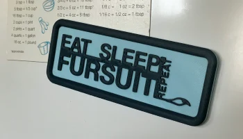 Магнит на холодильник Eat Sleep Fursuit Повторите......