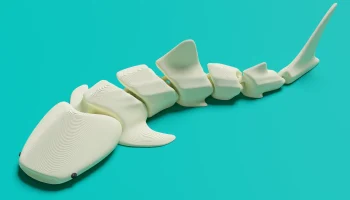 Китовая акула - гибкая 3D модель для печати