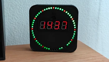 Корпус для вращающихся светодиодных часов DS1302 1
