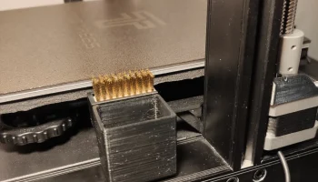 Ender 3 S1 - насадка-щетка и продувочное ведро с макросом...