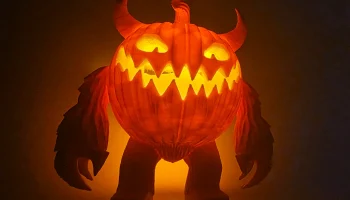 Держатель светодиодной чайной свечи Jack-o-Lantern Monster 4