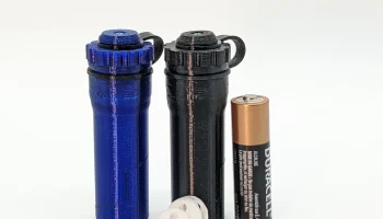 Держатель батарей с винтовой крышкой AA и 14500 3