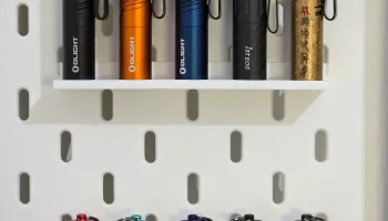 Полка для 5 фонарей Olight I3E / I3T к Икея SKADIS 2