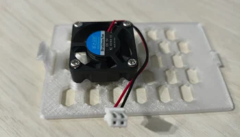 Накладка для корпуса Pi4B с вентиляторами 4010/3010 1