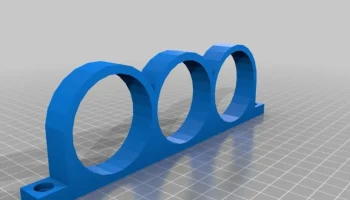 OpenSCAD - Держатель кухонных рулонов 1