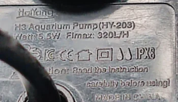 Держатель насоса для аквариума HiaYang H3 HY-203 3D печат... 3