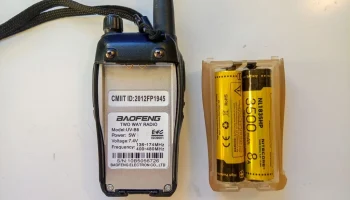 Адаптер батареи 18650 для Baofeng UV-B5/B6