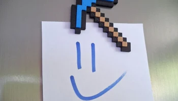Магнит для кирки Minecraft - защелкивается! АМС НЕ НУЖЕН....