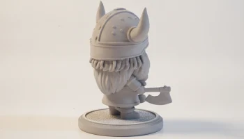 Фигурка Chibi Cute Viking Warrior V2 для 3D-печати 2