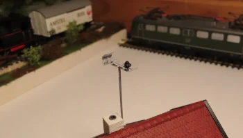 Телевизионная антенна на дом в масштабе 1:87 H0...