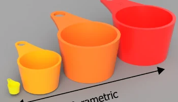 ParaCup (Параметрический кубок) любого размера.