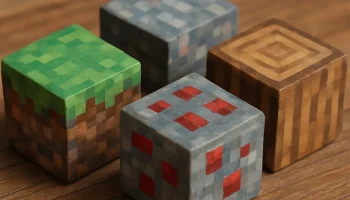 Магнитный блок Minecraft 20x20 мм - магнитная головоломк... Магнитный блок Minecraft 20x20 мм - магнитная головоломк...
