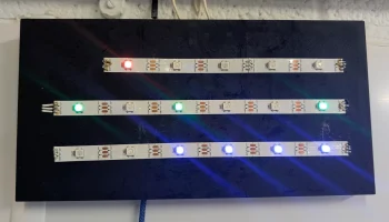 Двоичные часы с ESP32 и адресными светодиодами 1