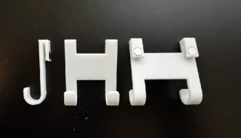 Haken und Rasiererhalte f&uuml;r Duschregal mit Magnet