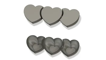 Набор сервировочных тарелок Perfect Heart - масштабируемы...