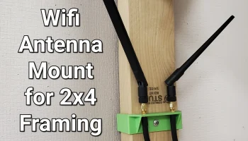 Крепление антенны Wi-Fi для рамы 2x4