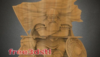 3D STL-модель воина-викинга (БЕСПЛАТНО)