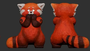Декор фигурки в виде фанарта Turning Red Redpanda 1