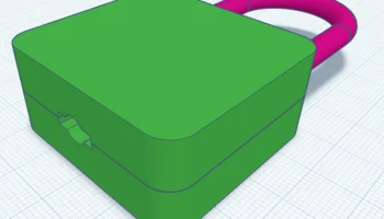 Замок, напечатанный на 100 % в 3D