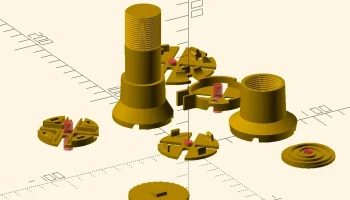 Измените размер магнита для miniVICE-X (например, 6x3)......