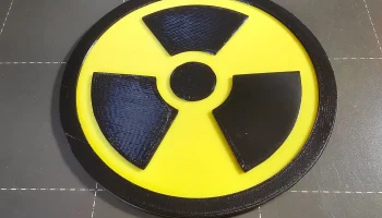 Радиоактивный ядерный символ Fallout 1