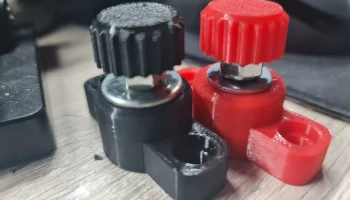 Клеммы аккумуляторной батареи, напечатанные на 3D-принте...
