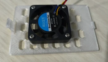 Накладка для корпуса Pi4B с вентиляторами 4010/3010