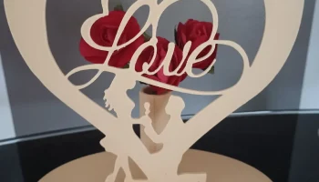 C&oelig;ur St Valentin с маленькой вазой