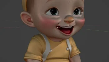 мультяшная милая девочка 2
