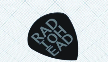 Медиатор Radiohead для гитары 1