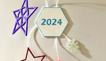 Новогодние украшения 2024 (3 в одном): 3D магнит, 2D магн... 1