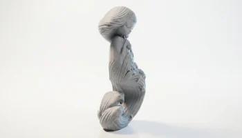 Волна Девушка Текущая Скульптура Женская Фигура 3D-печати 2