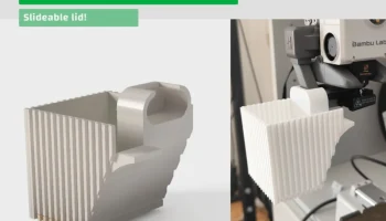 Bambu Lab A1 mini Решетчатый контейнер для какашек со выд...