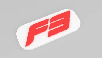 Магнит на холодильник Формула 3 - логотип F3......